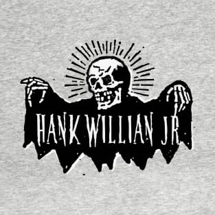 hank williams skeleton skull T-Shirt